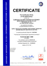 Iso 9001 Certificate
